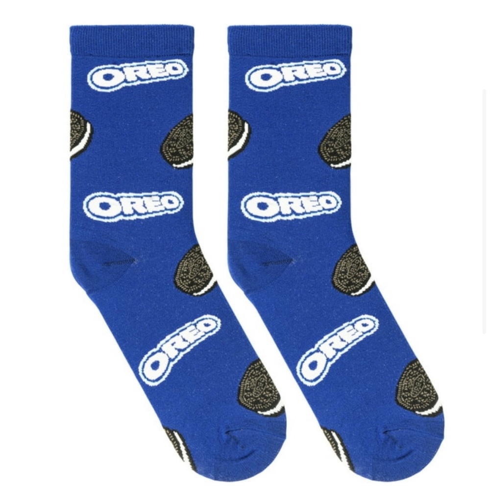 2/$16 mix and match) Oreo cookie crew socks